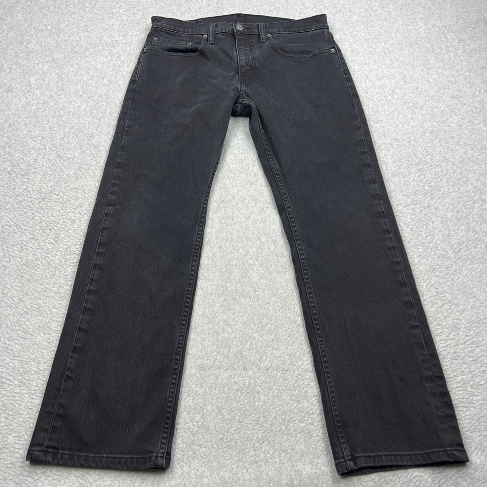 Levis 559 Jeans Mens 32x30 Black Relaxed Straight Leg Stretch Denim Casual 00559